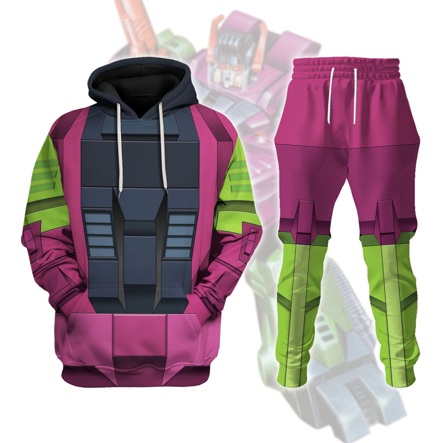 Gearhomie Scorponok G1 Decepticon Costume Cosplay track suit