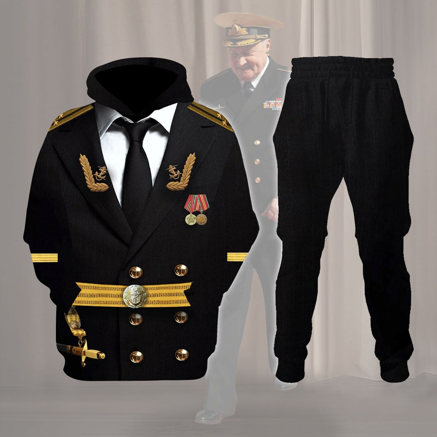 Gearhomie Soviet Naval Captain Costume track suit 