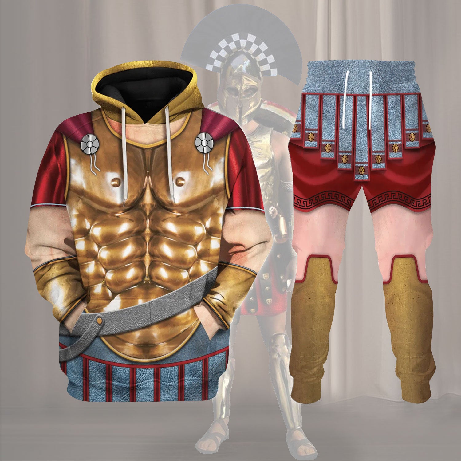 Gearhomie Spartan Hoplite Armour Costume track suit 