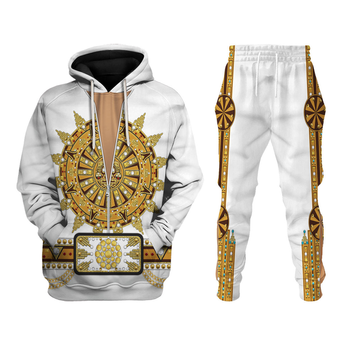 Gearhomie Sun Dial Elvis Sweat Suit Costume track suit 