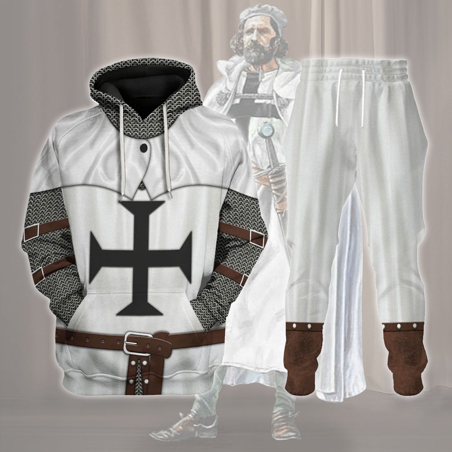 Gearhomie Teutonic Order Knight Costume track suit 