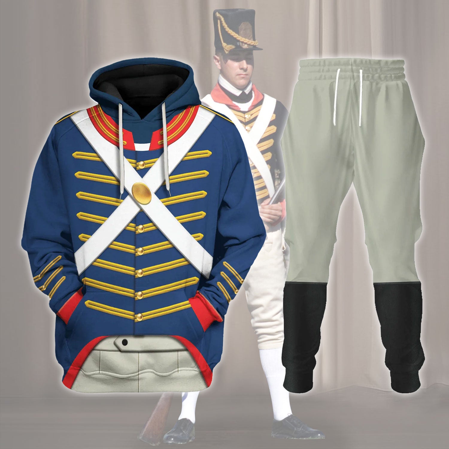 Gearhomie US Marine Uniform 1810-1815 Costume track suit 