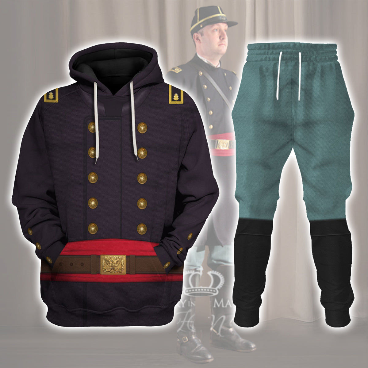 Gearhomie Union Army- Major- Infantry Uniform All Over Print track suit 