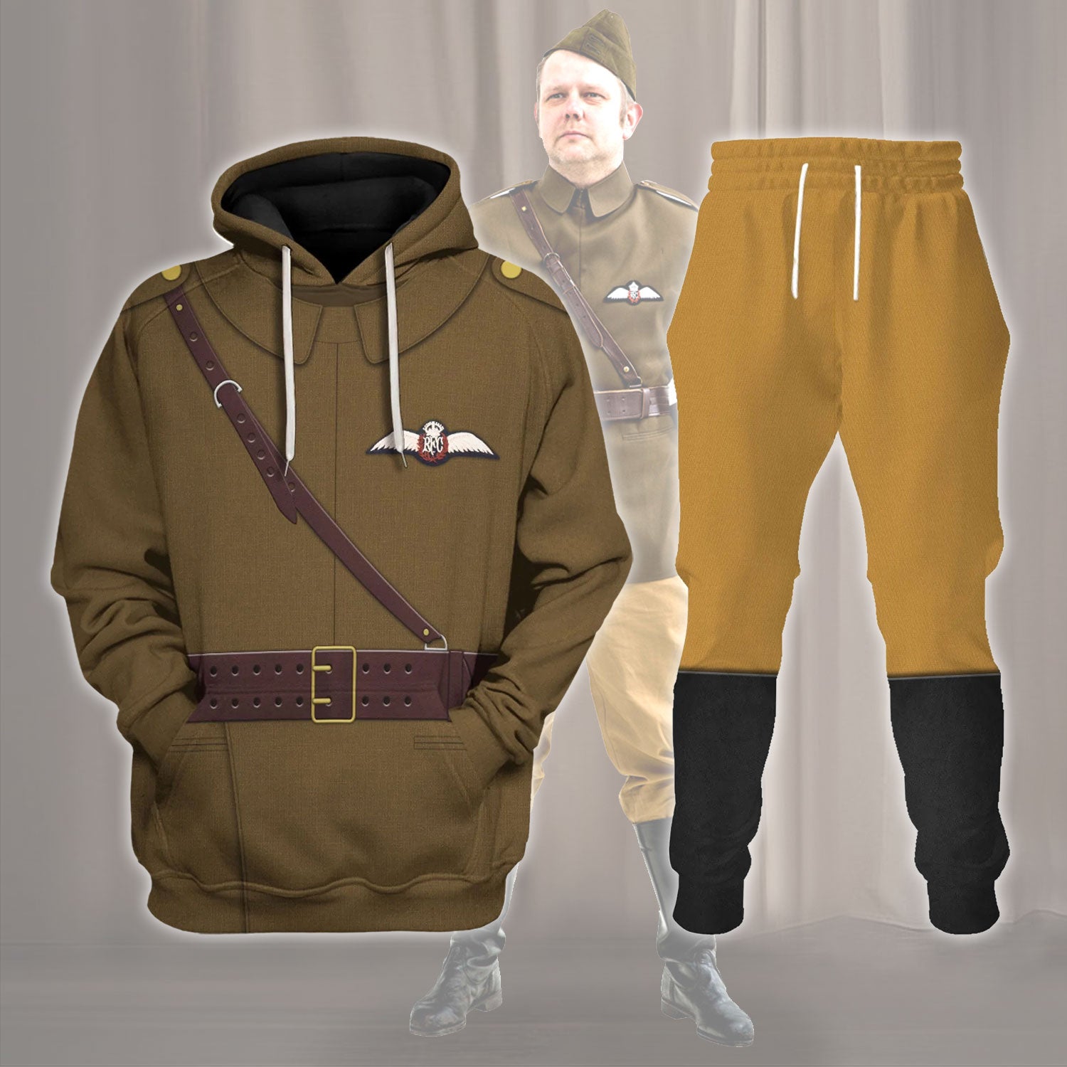 Gearhomie WW1 British Royal Flying Corps Costume track suit