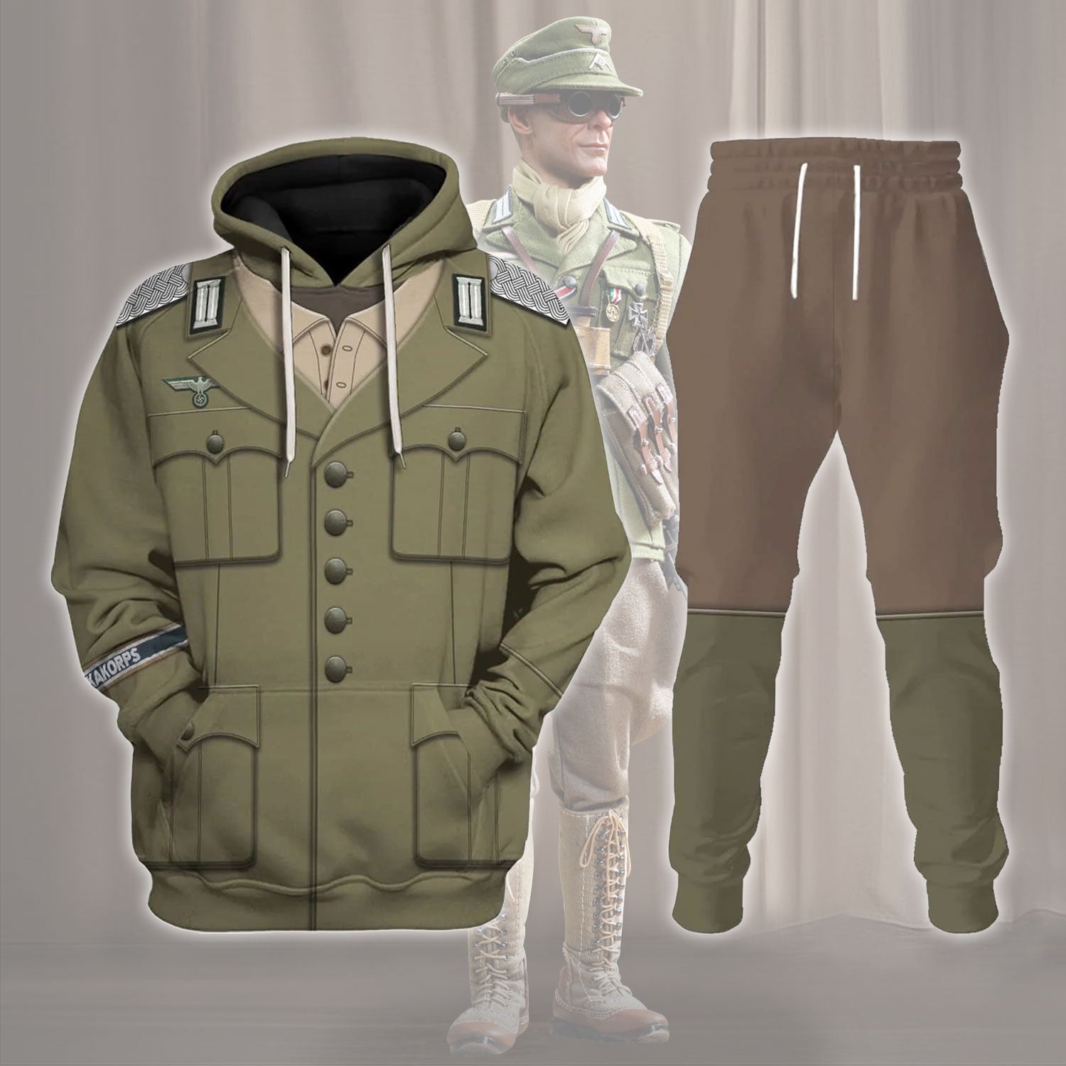 Gearhomie Wehrmacht Heer Afrikakorps Costume track suit 