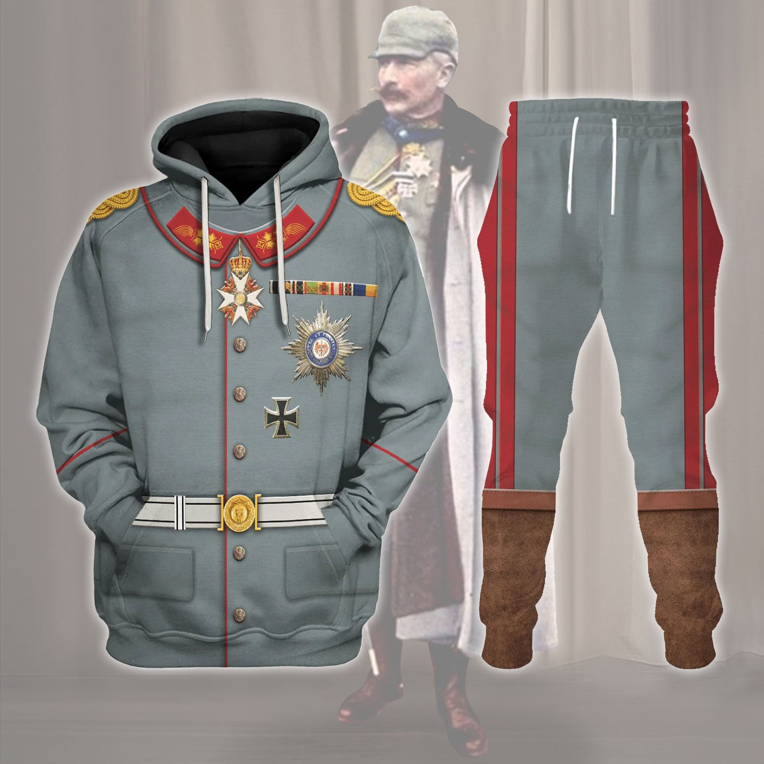 Gearhomie Wilhelm II Former German Emperor Costume track suit 