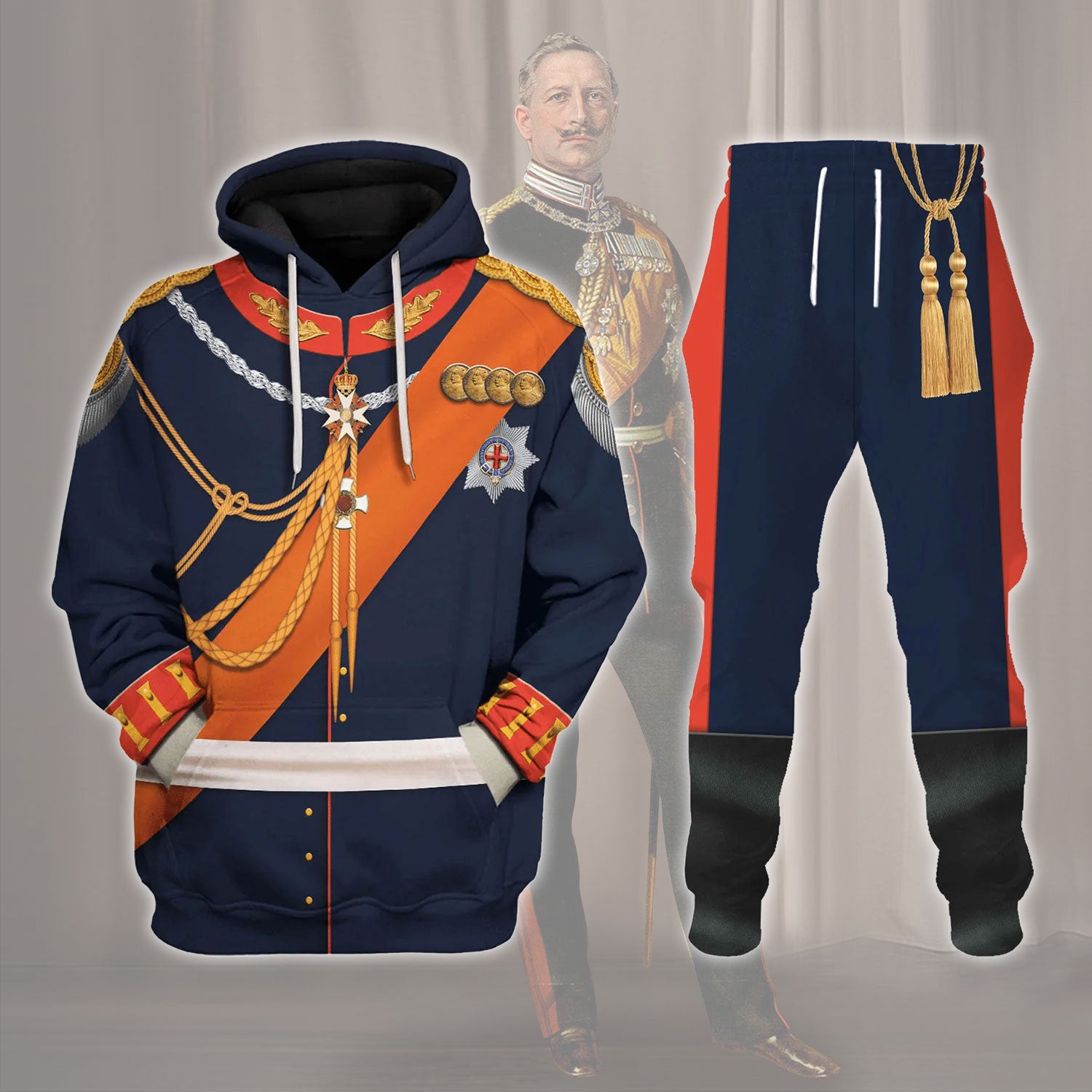 Gearhomie Wilhelm II German Emperor Costume track suit 