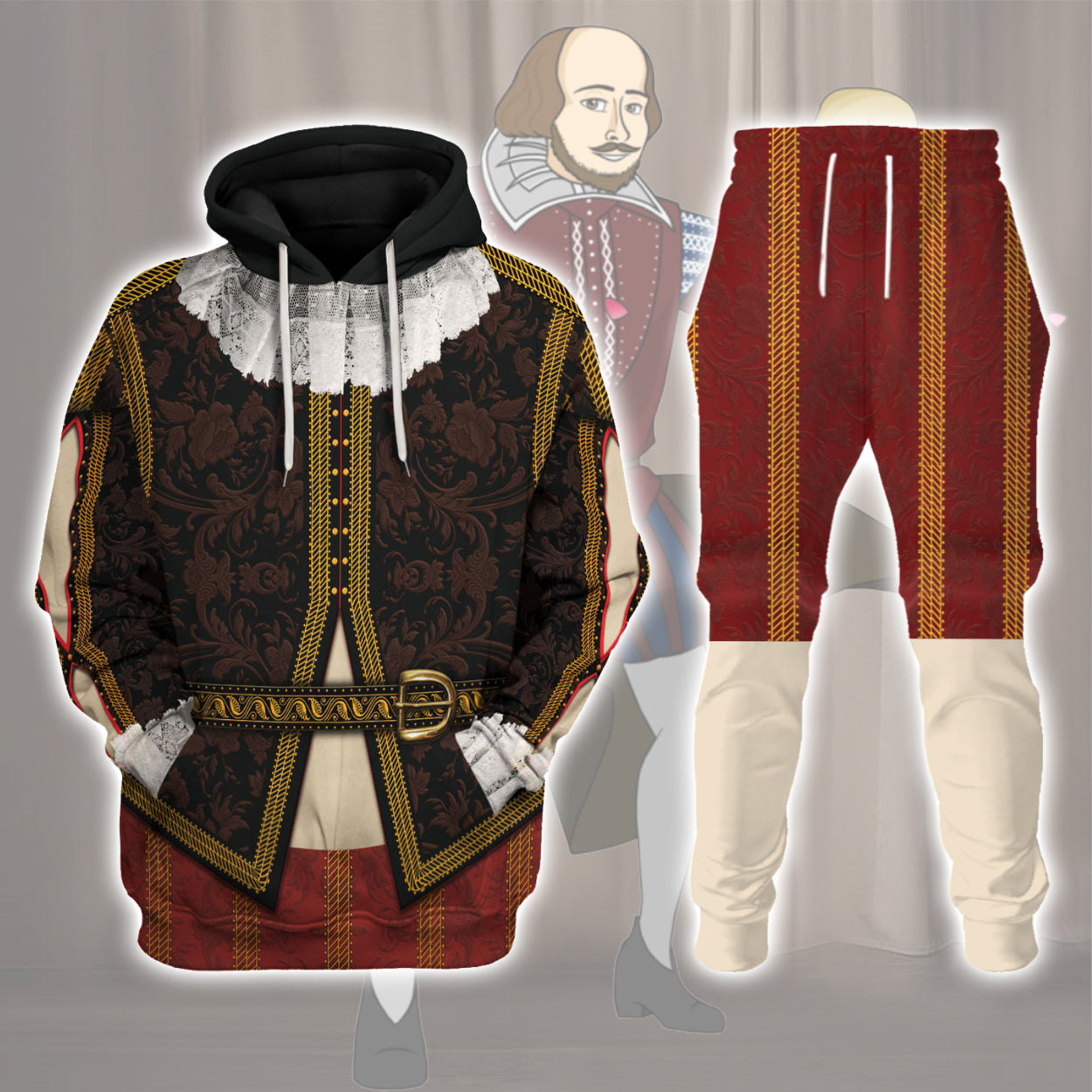 Gearhomie William Shakespeare Costume track suit 