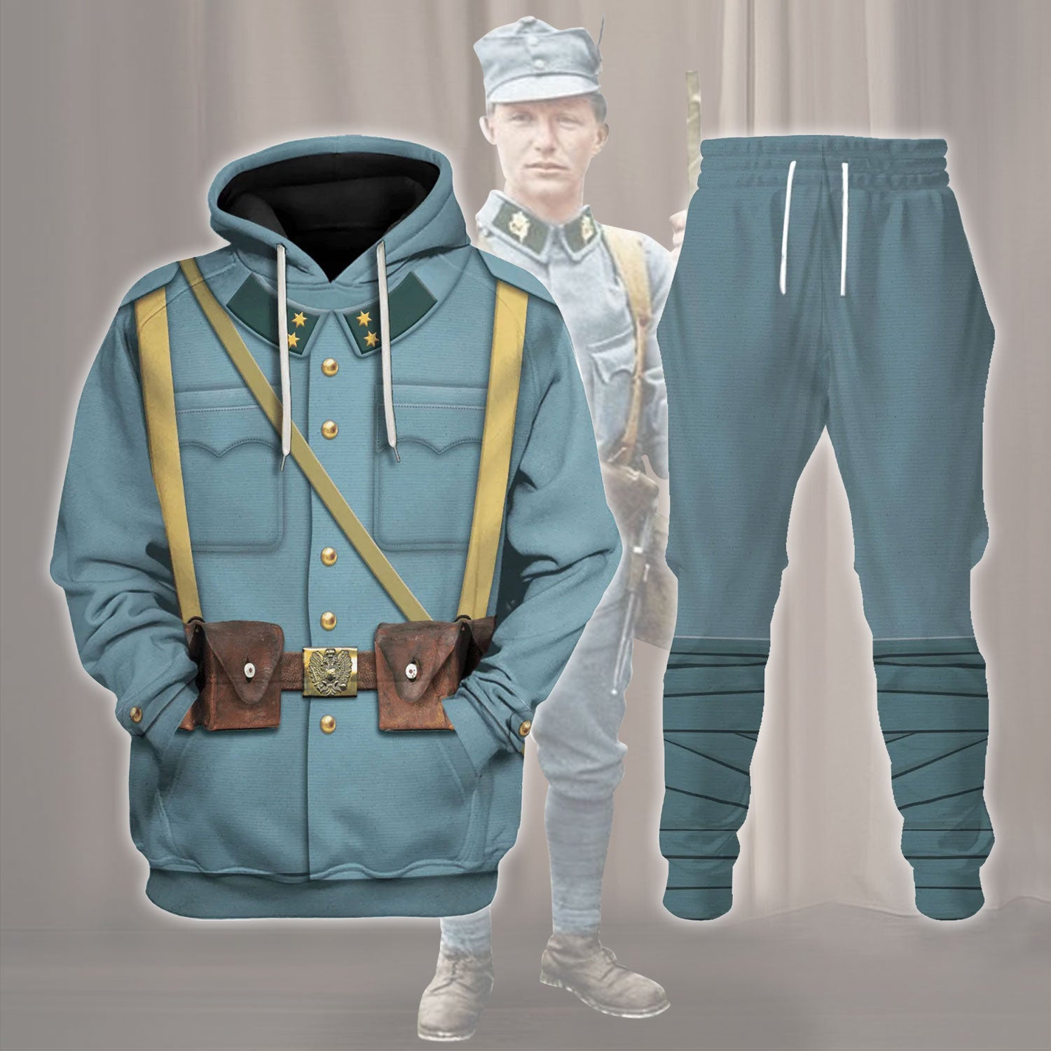 Gearhomie World War I Austro Hungarian Soldiers Costume track suit 