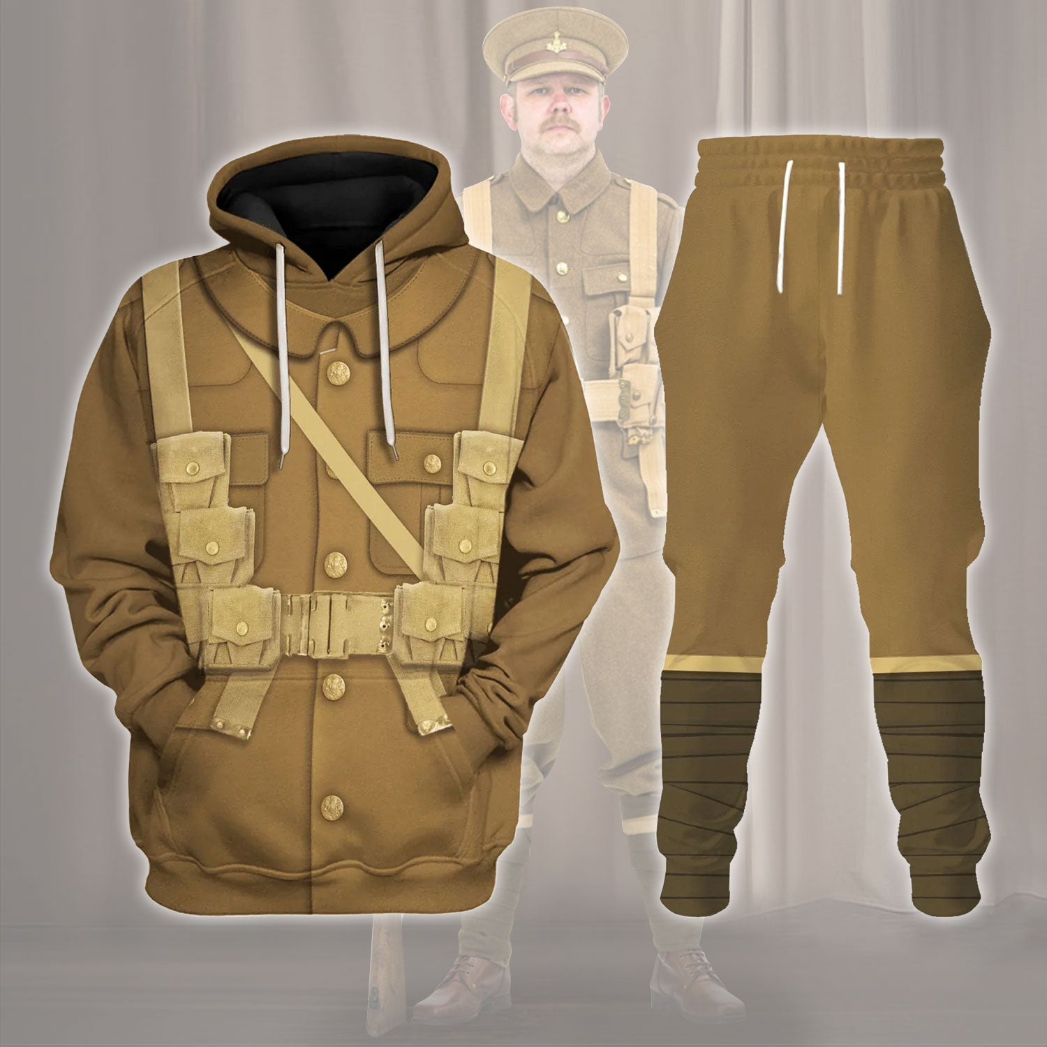 Gearhomie World War I British Soldiers Costume track suit 