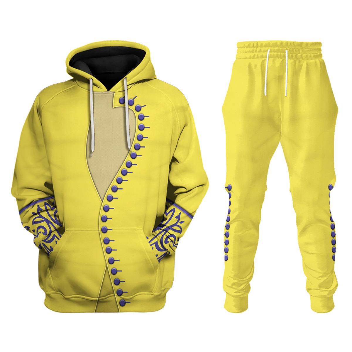 Gearhomie Yellow Cloud Guitar Costume track suit 