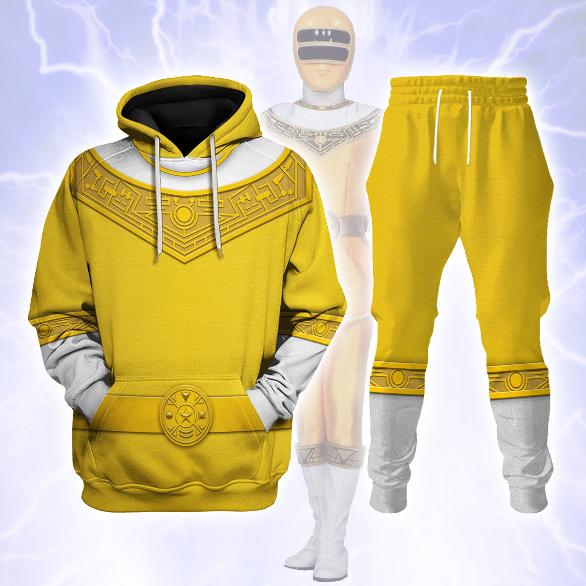 Gearhomie Yellow Power Rangers Zeo track suit 