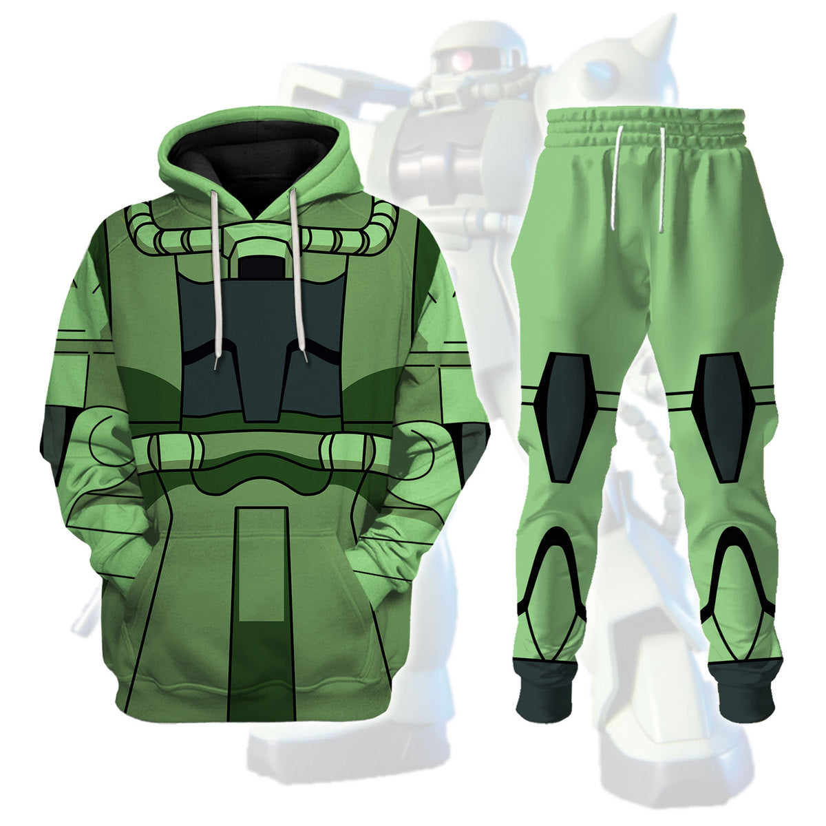 Gearhomie Zaku II Mobile Suit Gundam Costume All Over Print track suti 