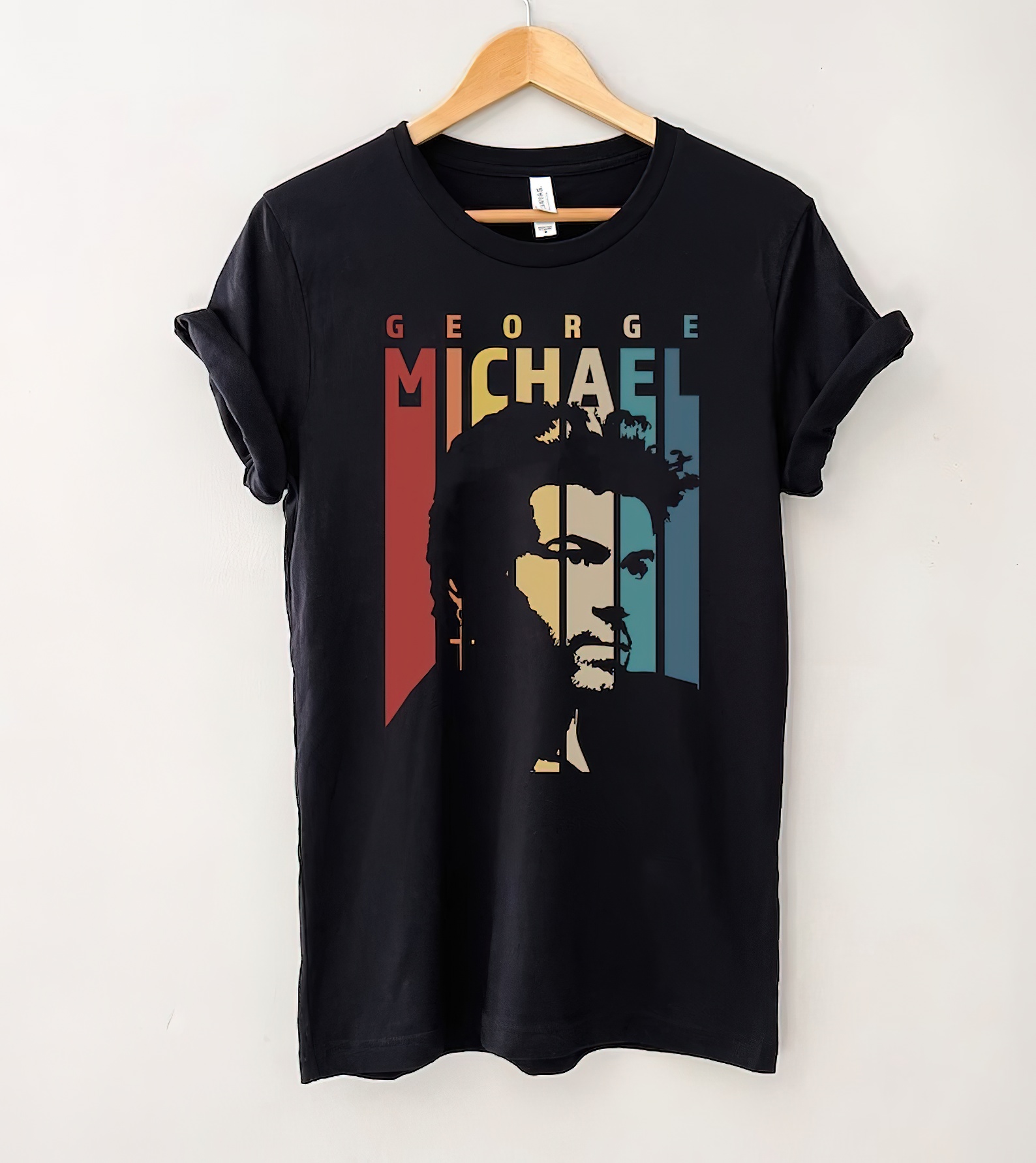 George Michael Retro Vintage T-Shirt, George Michael Shirt, Music Vintage Shirt, Gift Tee For You And Your Friends-standard-scale-2_00x-gigapixel