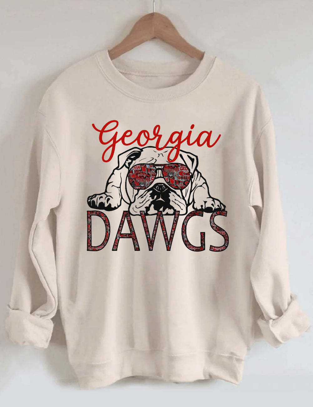 Georgia Bulldogs National Champs Football Unisex Sweatshirt Sand