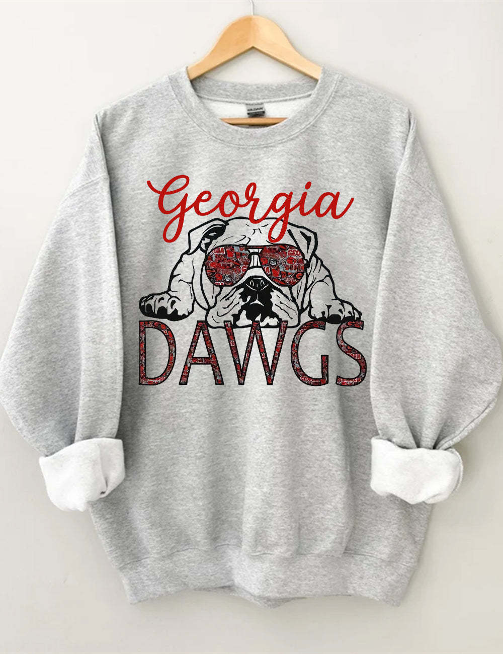 Georgia Bulldogs National Champs Football Unisex Sweatshirt Sport Grey