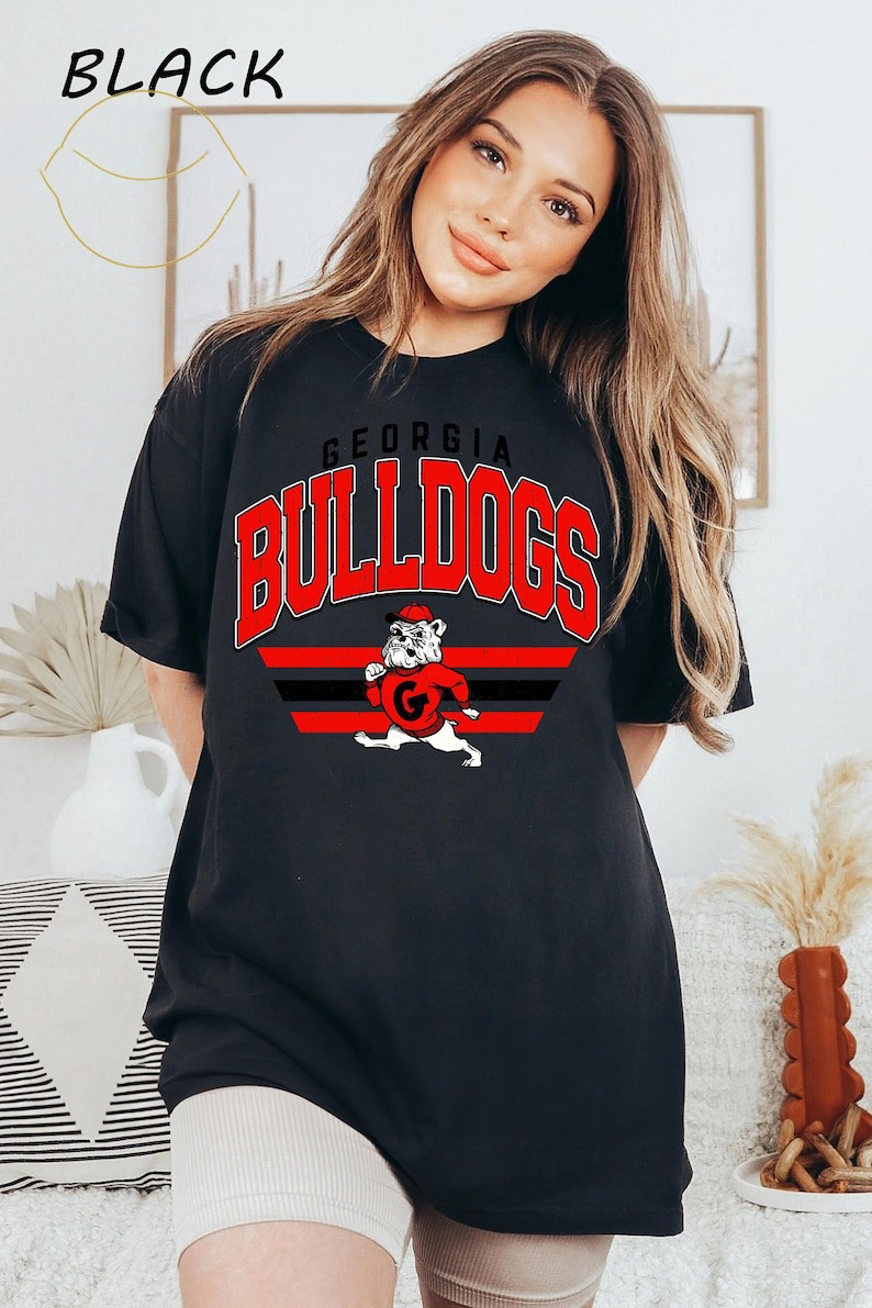 Georgia Bulldogs Tshirt Georgia Football Unisex T Shirt 1 Black