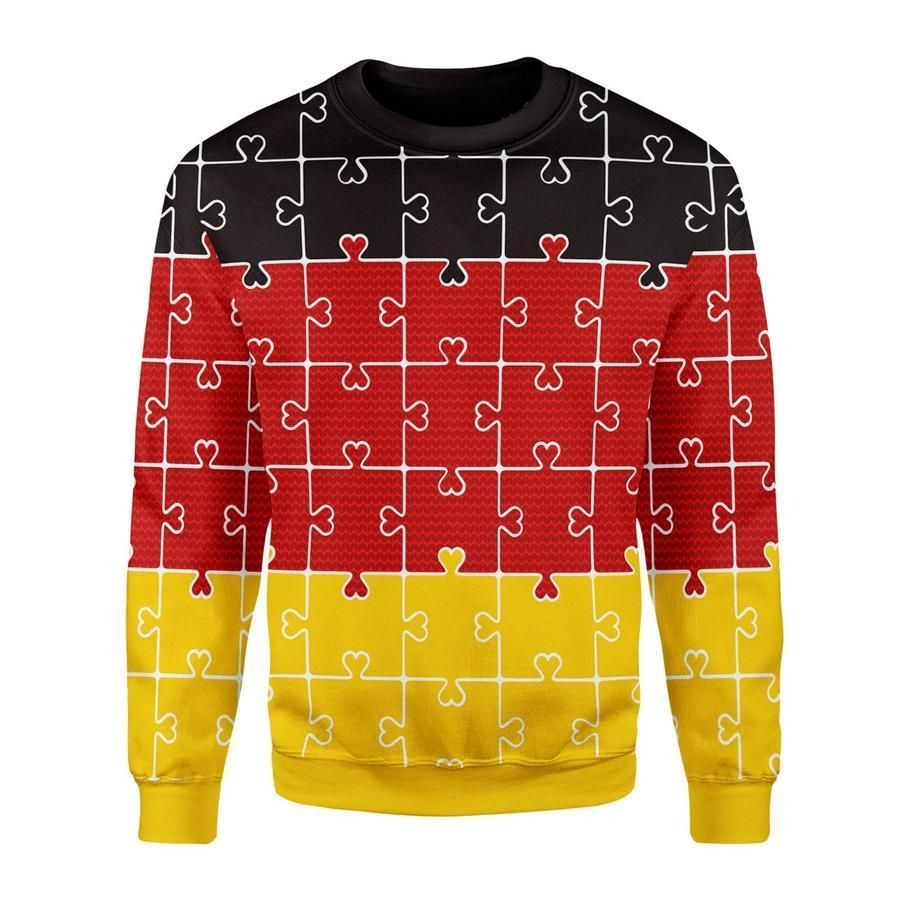 German Autism Ugly Christmas Sweater