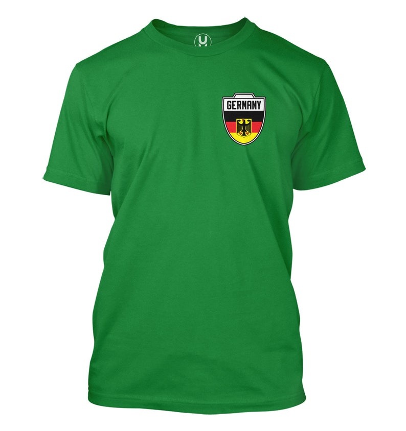 Germany Soccer Crest Men's T-Shirt - Country Pride Proud Heritage Nationality Compete World Competition Represent Futbol Sports