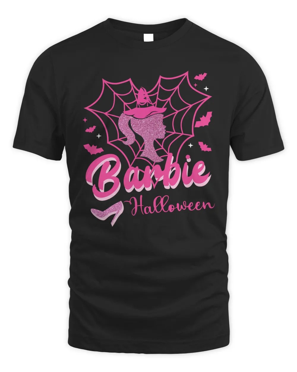 Ghost Face Barbie Halloween Shirt Black