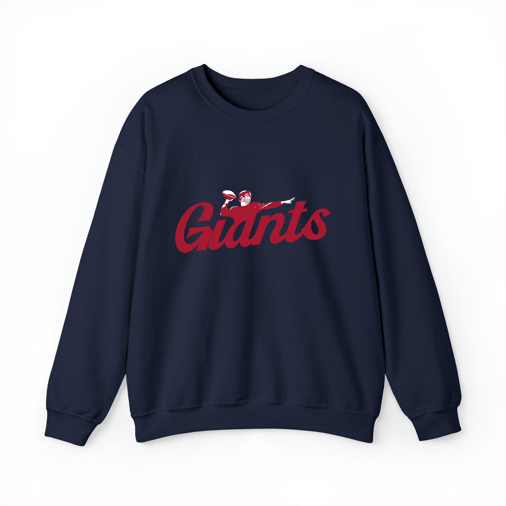 Giants Football Retro v2 Unisex Sweatshirt-Navy