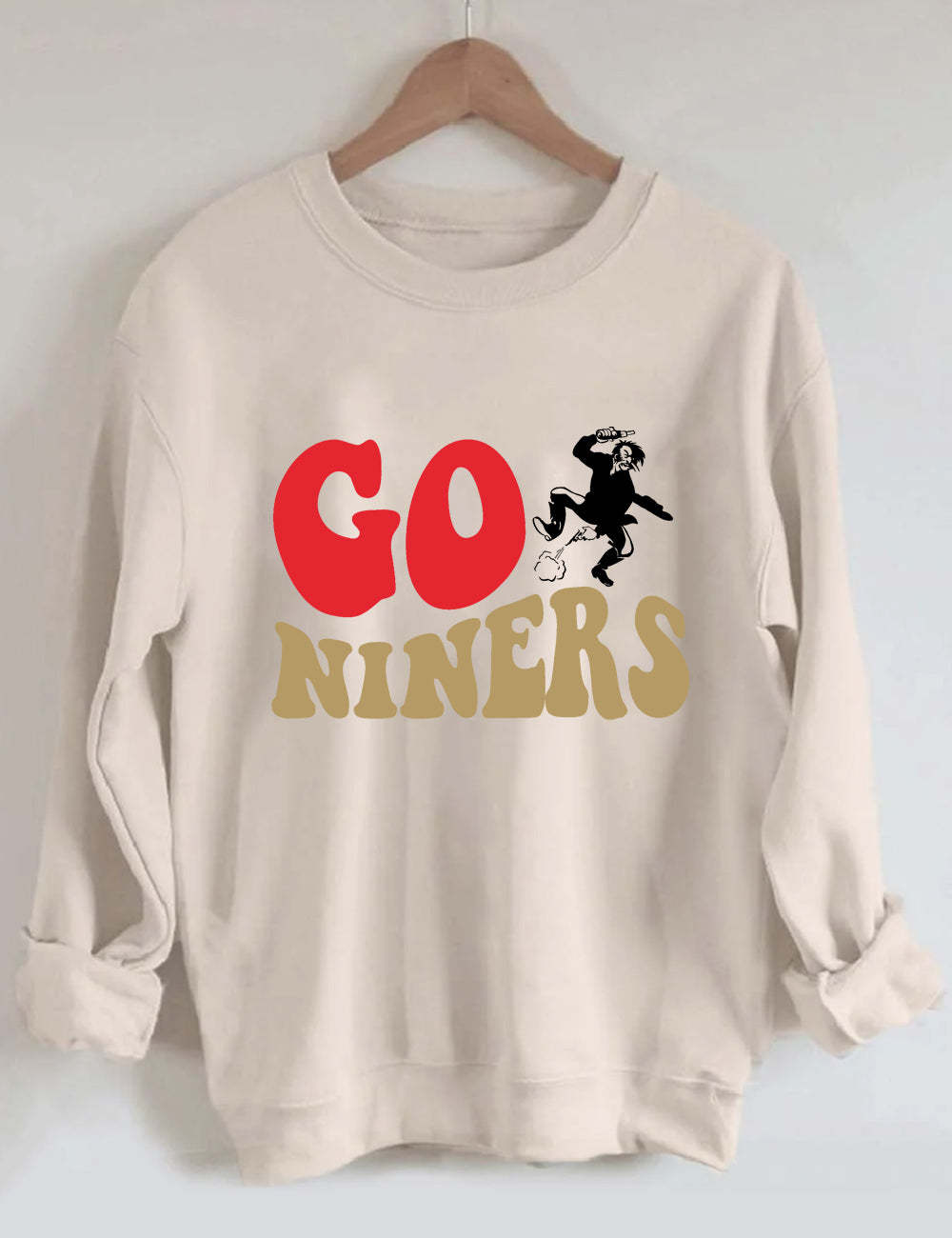 Go Niners San Francisco Football Unisex Sweatshirt Sand