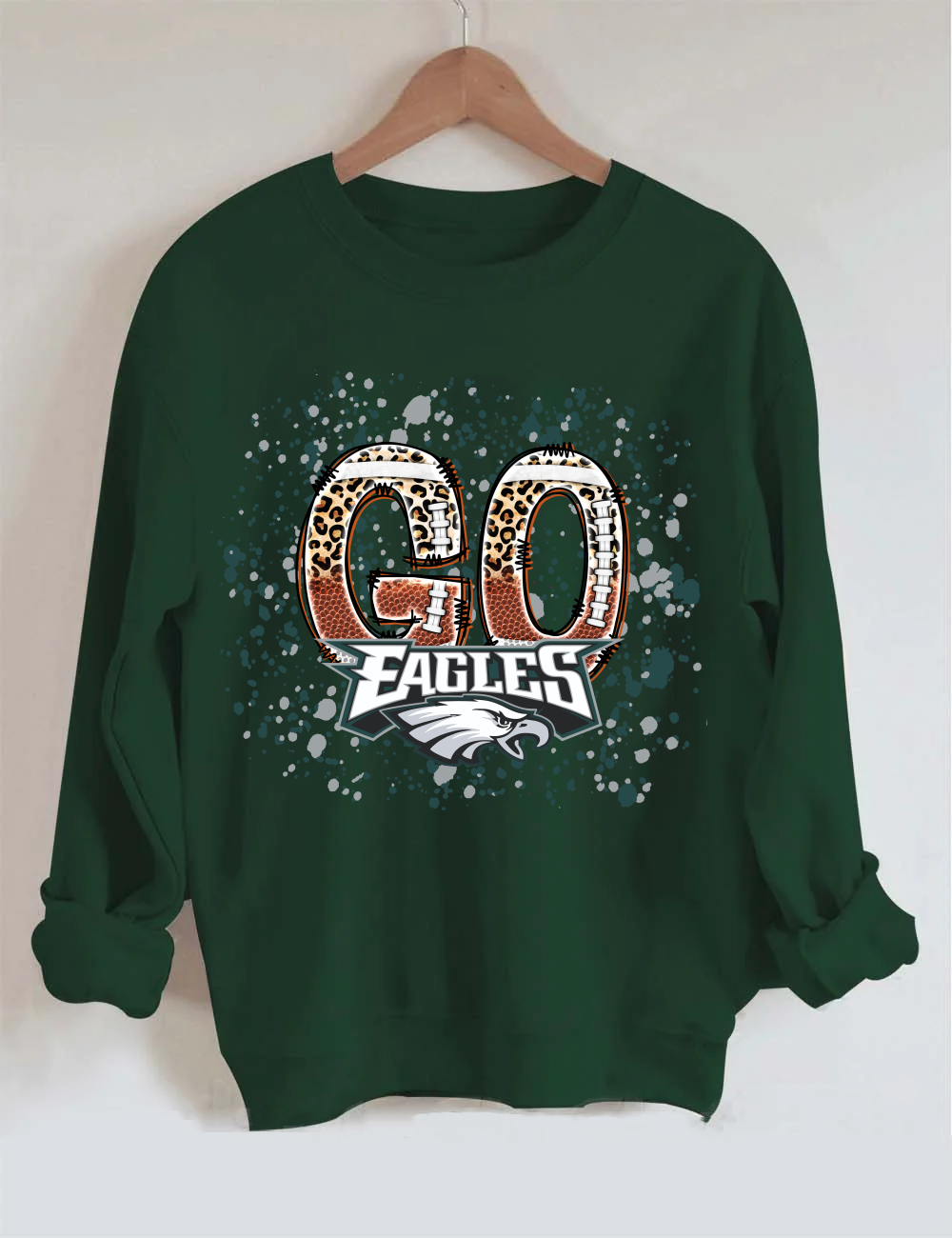 Go Philadelphia Eagles Football Unisex Sweatshirt Forest Green