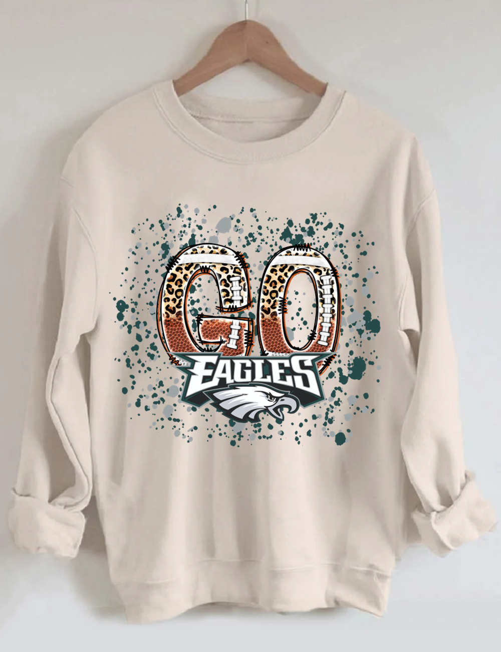 Go Philadelphia Eagles Football Unisex Sweatshirt Sand