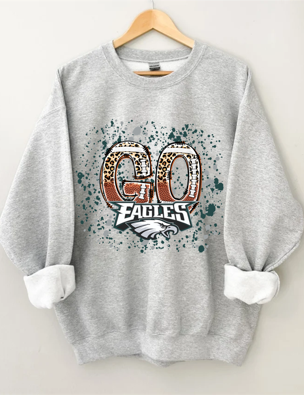 Go Philadelphia Eagles Football Unisex Sweatshirt Sport Grey