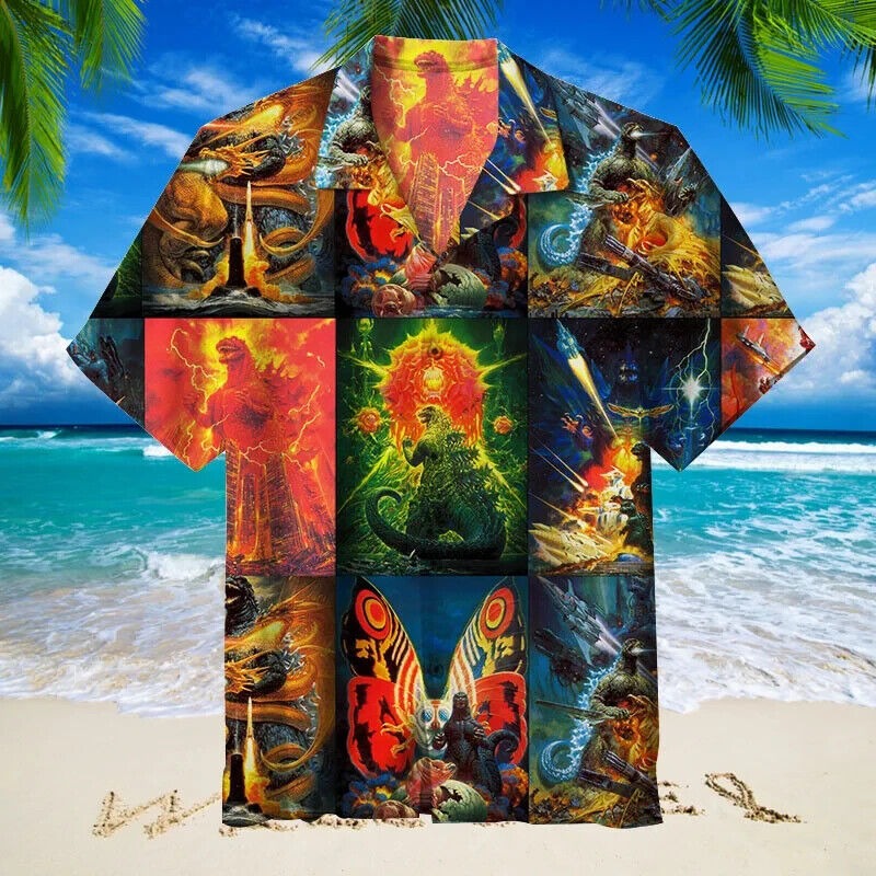 Godzilla 006 Hawaiian Shirt For Fan, Gift For Men And Women S-5XL Us Size