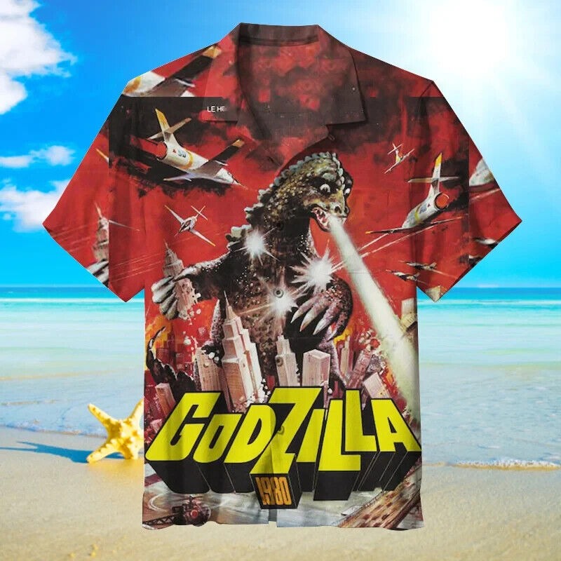 Godzilla 05 Hawaiian Shirt, BIRTHDAY GIFT, Gift For Men and Women S-5XL US Size