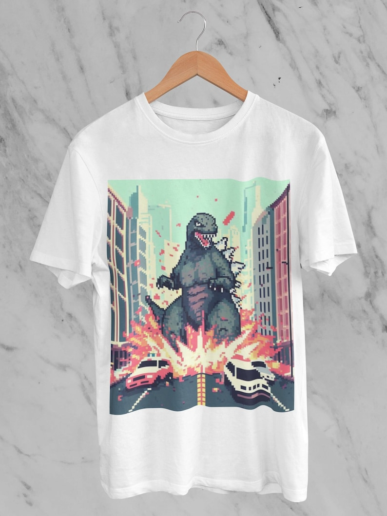 Godzilla Cartoon Shirt, Godzilla Arcade Game Shirt