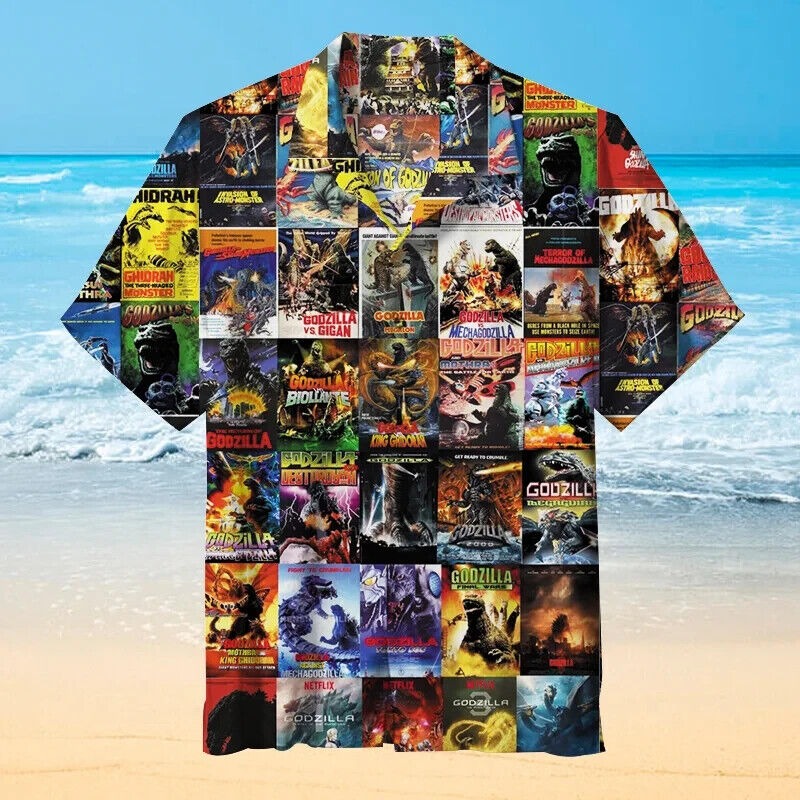 Godzilla Hawaiian Shirt, BIRTHDAY GIFT, Gift For Men and Women S-5XL US Size