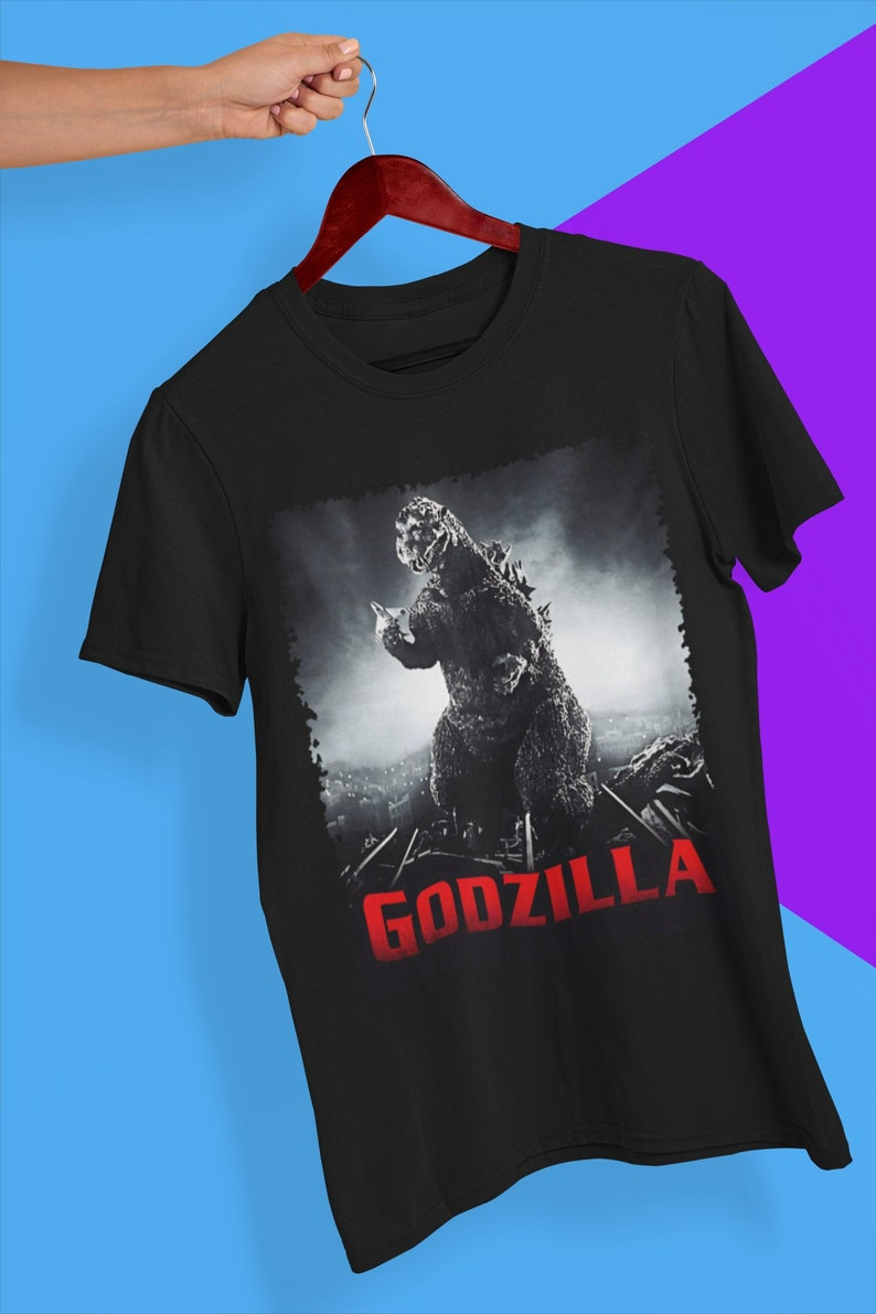 Godzilla T-Shirt, Classic Monster Movie Poster T Shirt,