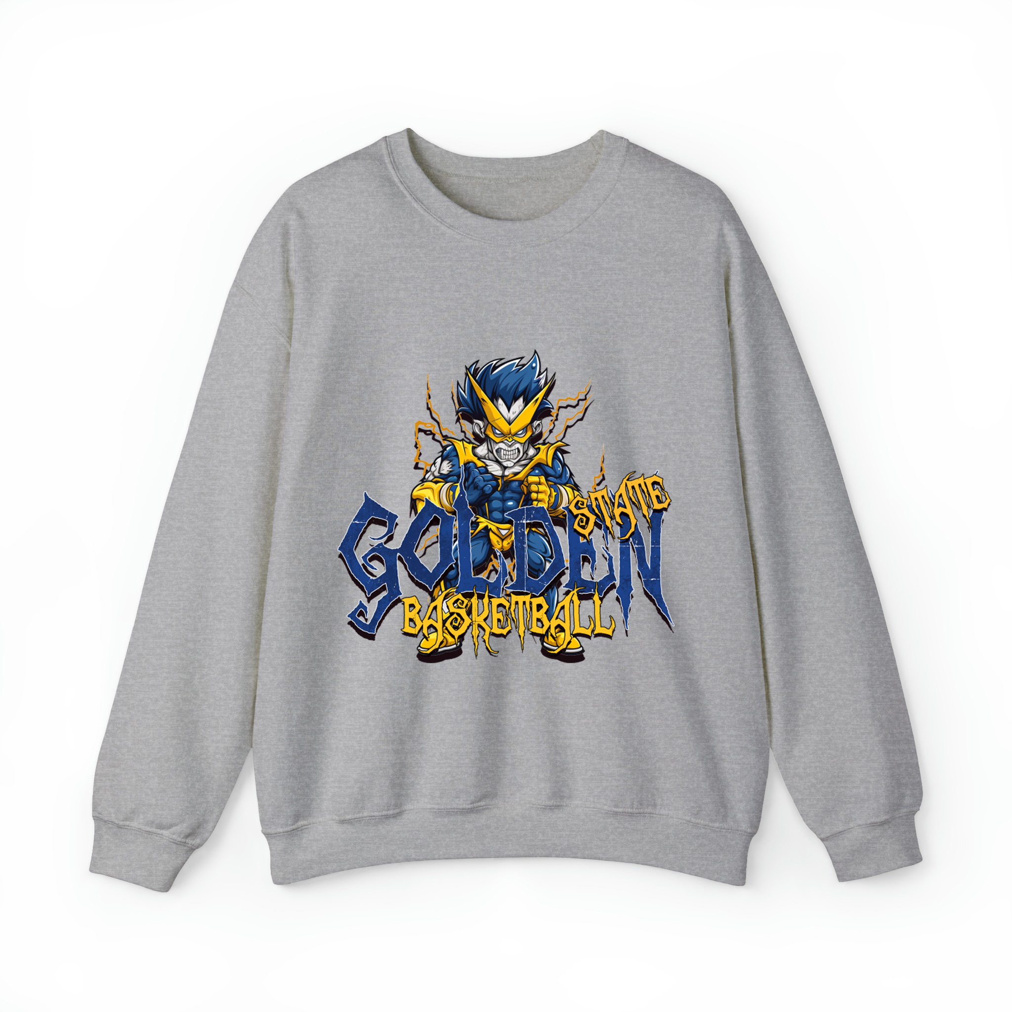 Golden State Basketball Halloween Unisex Sweatshirt-Sport Grey