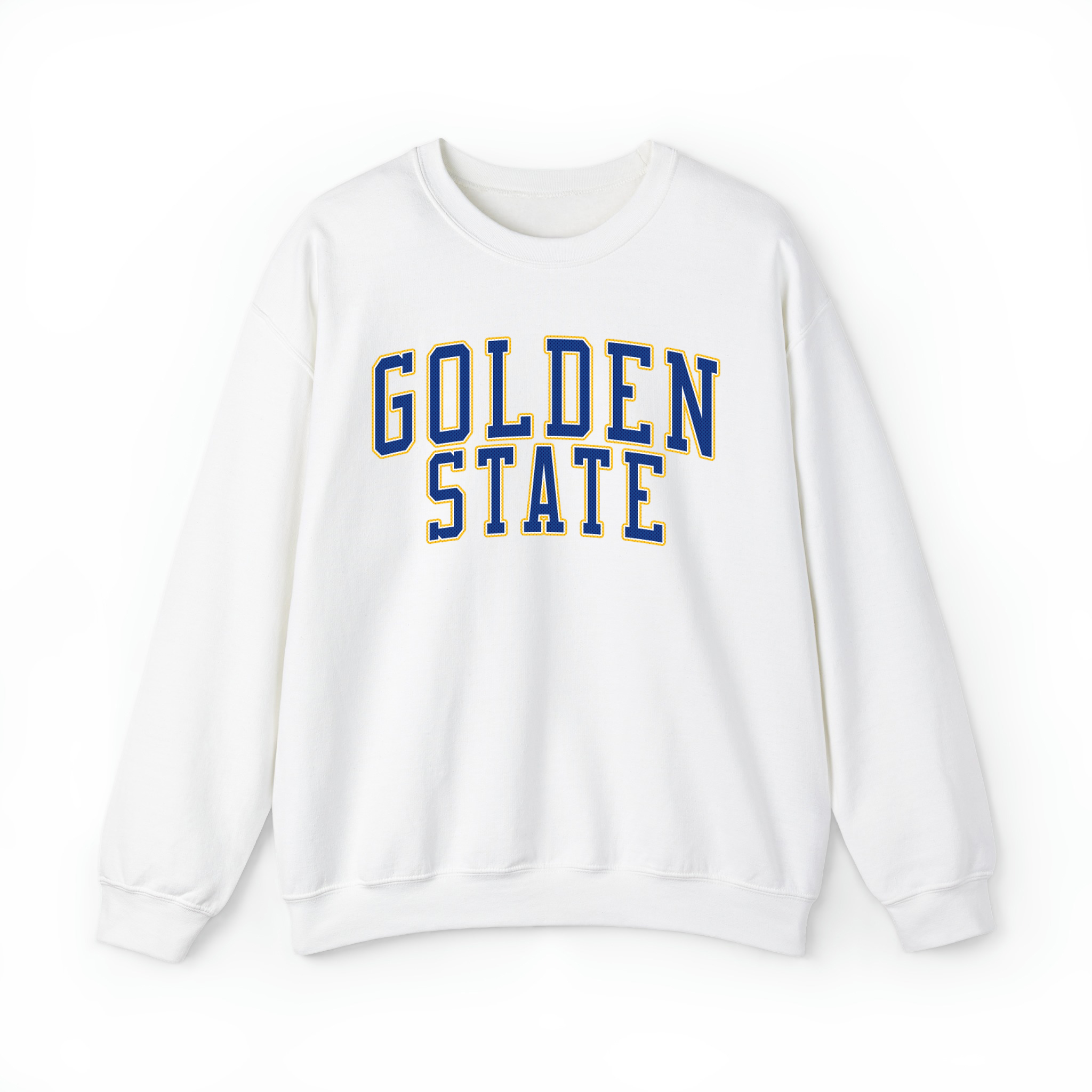 Golden State Basketball Jersey Style Unisex Sweatshirt- White