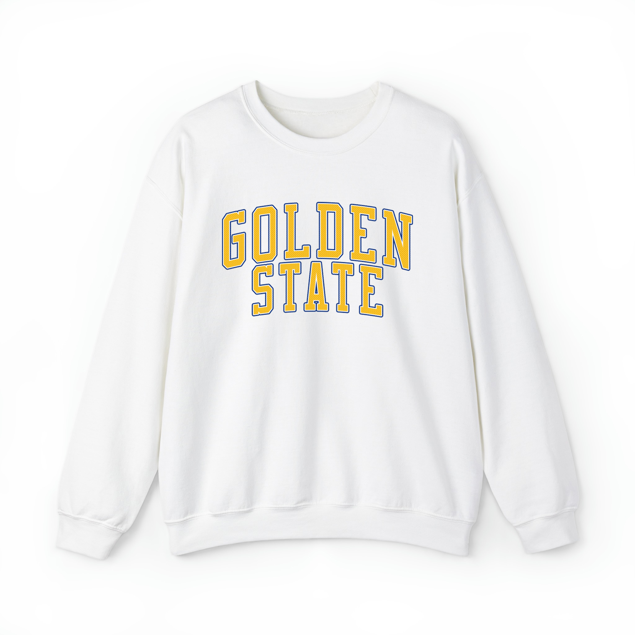 Golden State Basketball Jersey Style v2 Unisex Sweatshirt- White