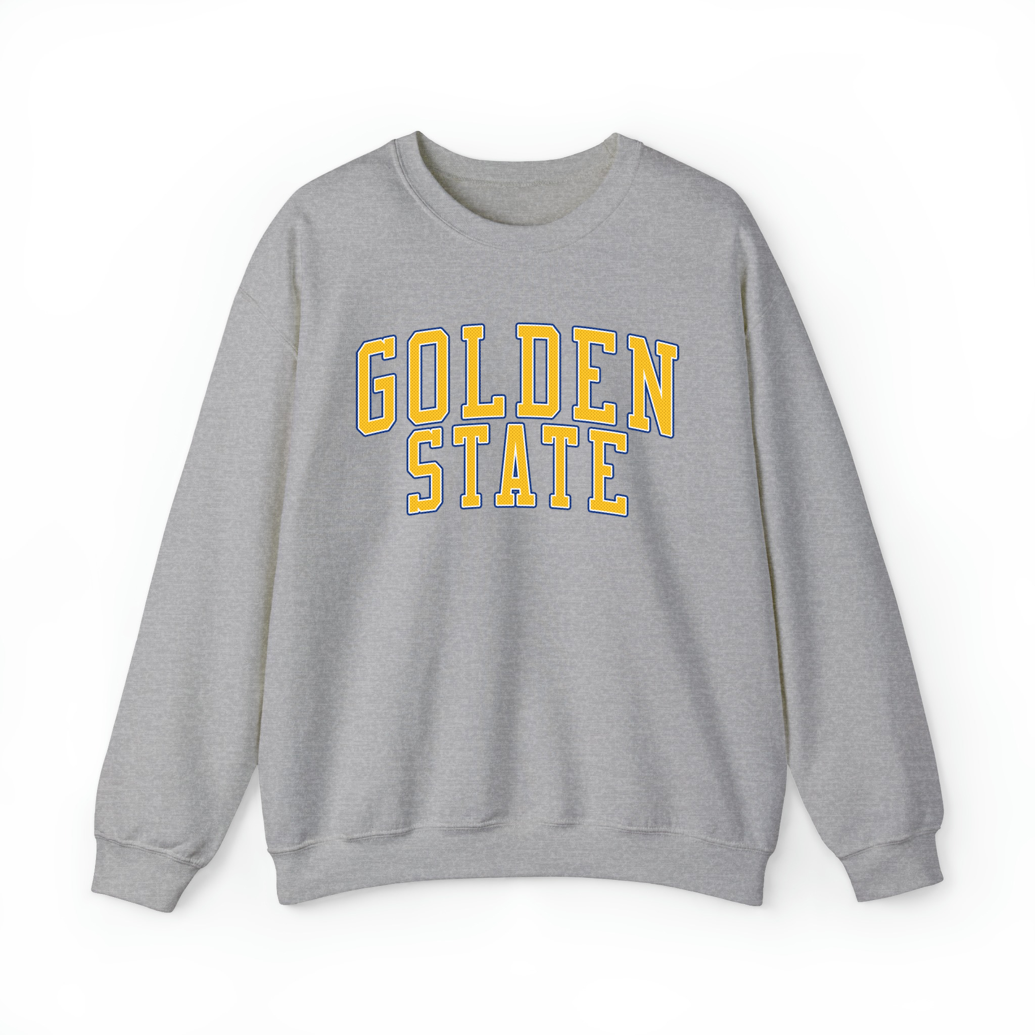 Golden State Basketball Jersey Style v2 Unisex Sweatshirt-Sport Grey