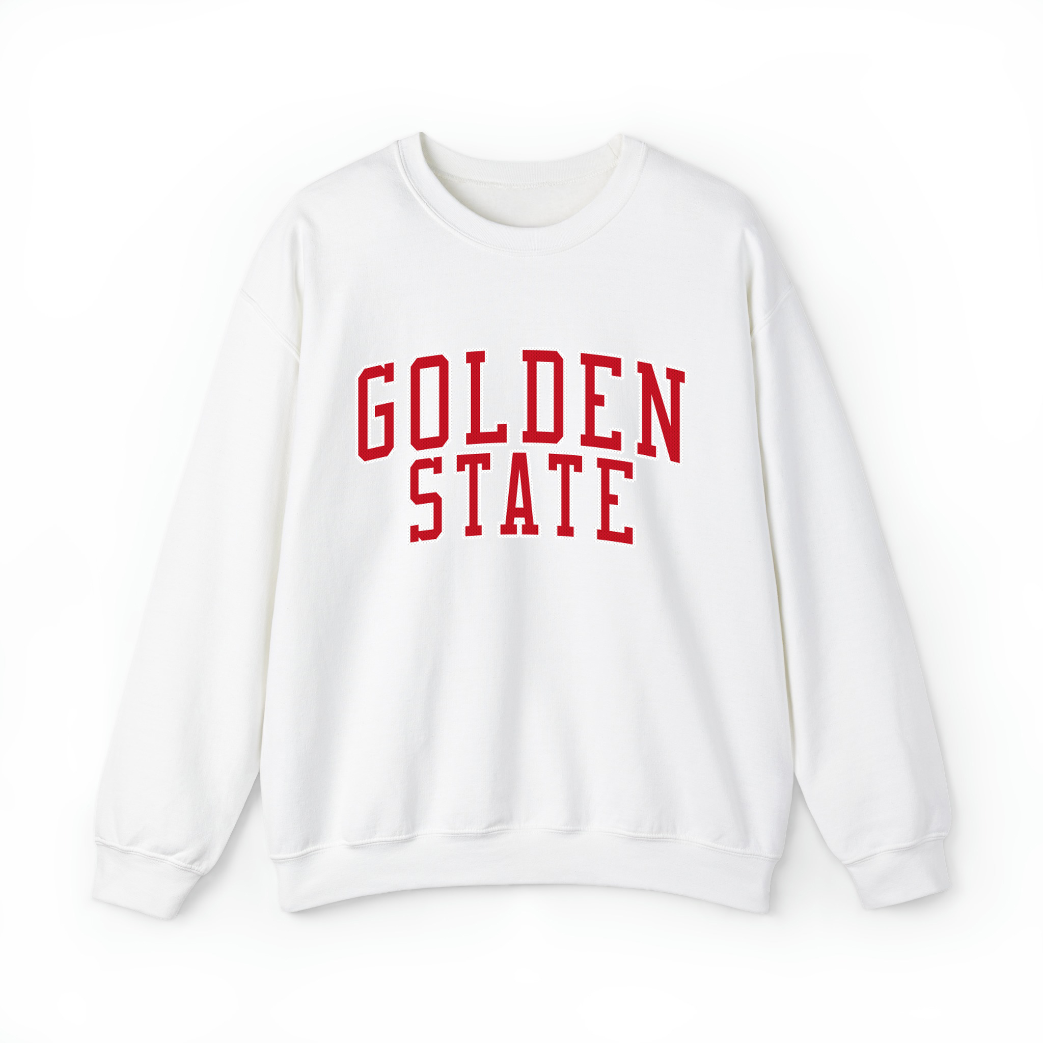 Golden State Basketball Jersey Style v3 Unisex Sweatshirt- White