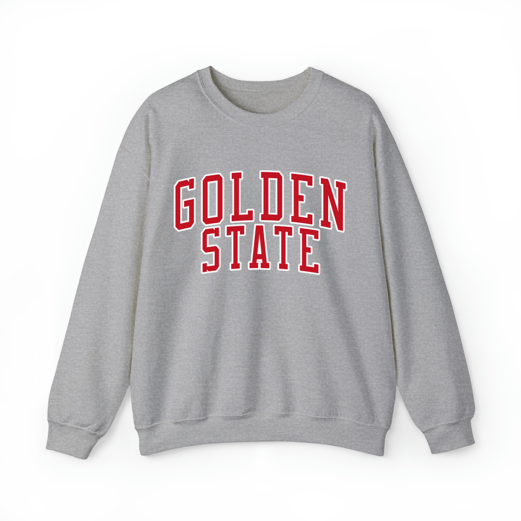 Golden State Basketball Jersey Style v3 Unisex Sweatshirt-Sport Grey