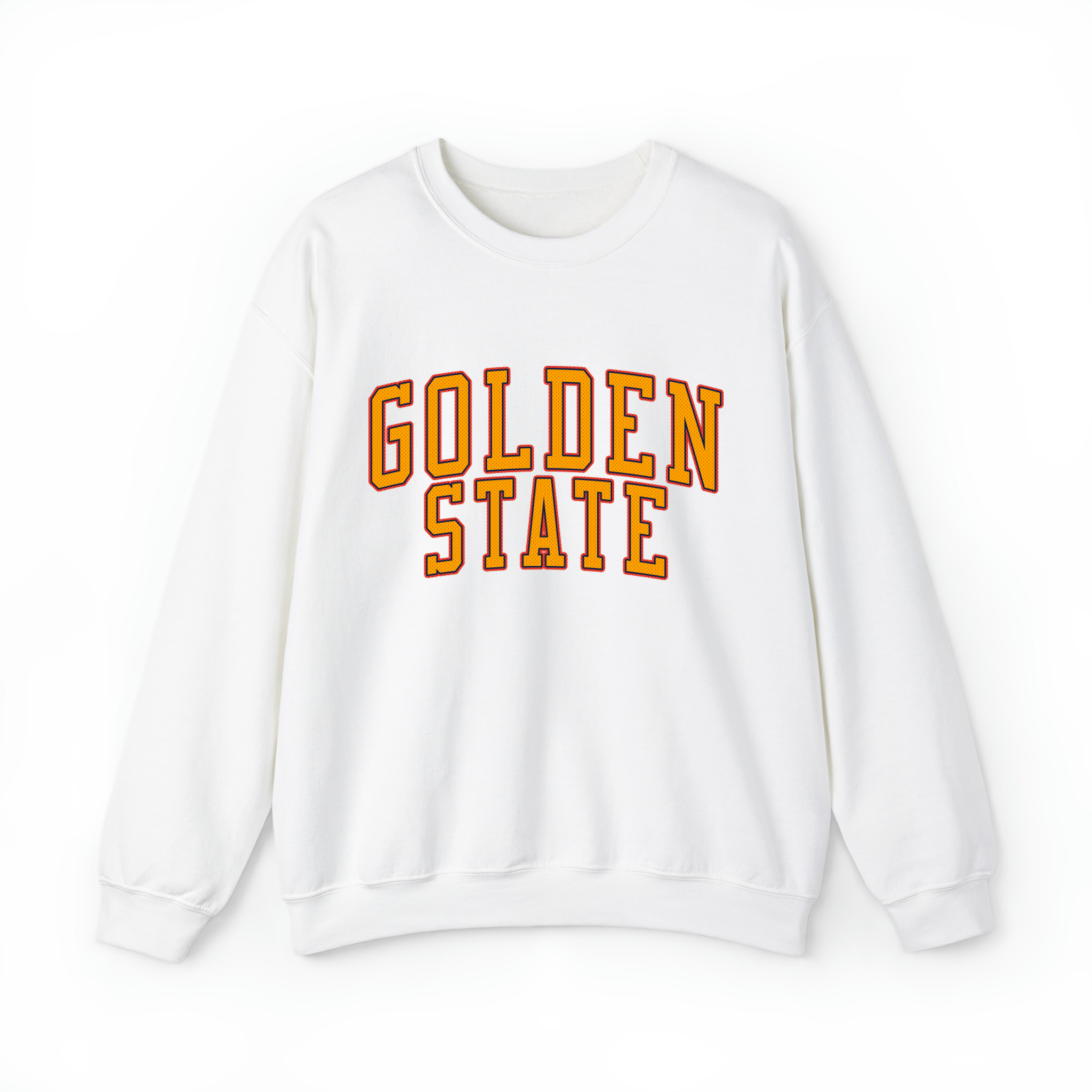 Golden State Basketball Jersey Style v4 Unisex Sweatshirt- White