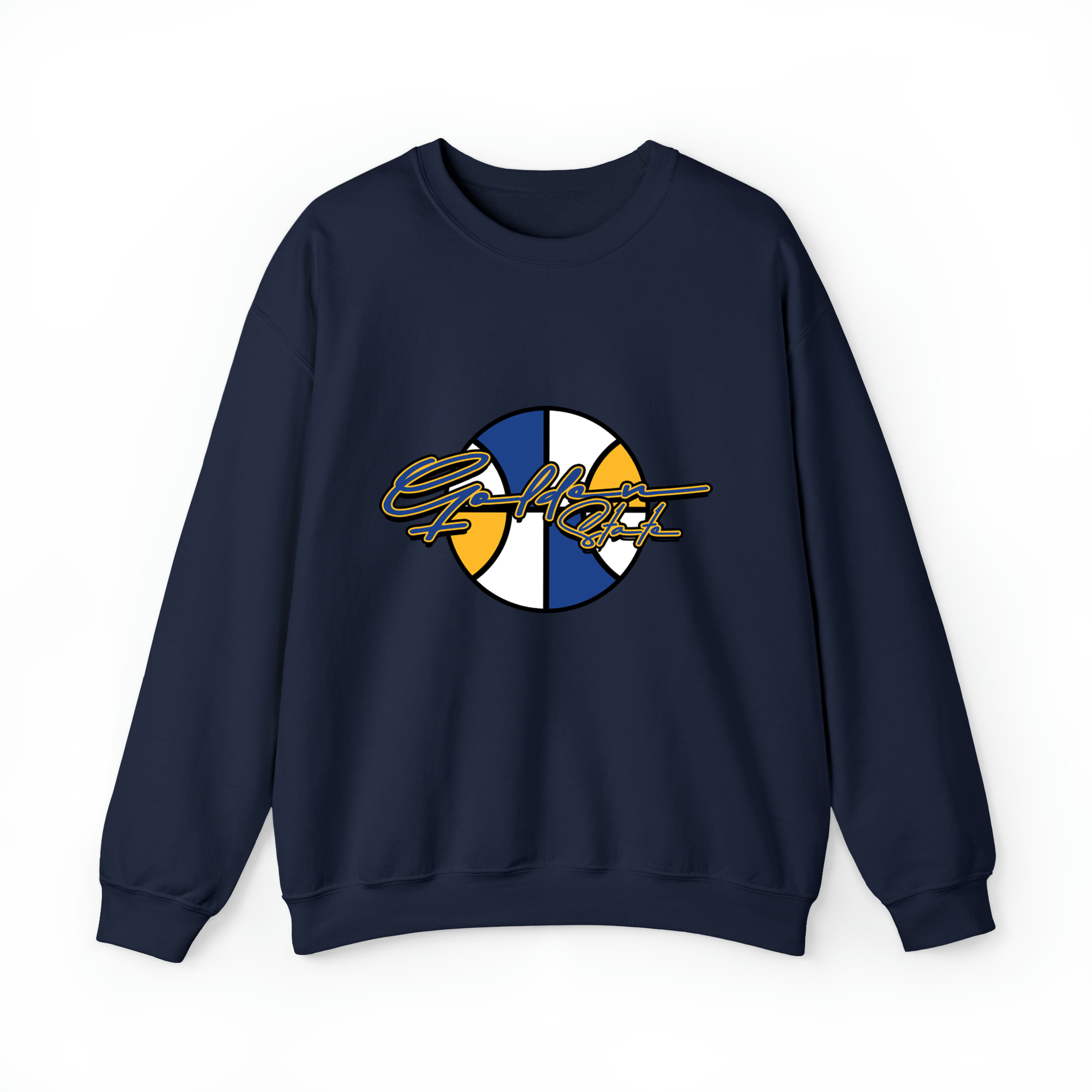 Golden State Basketball Signature Unisex Sweatshirt-Navy