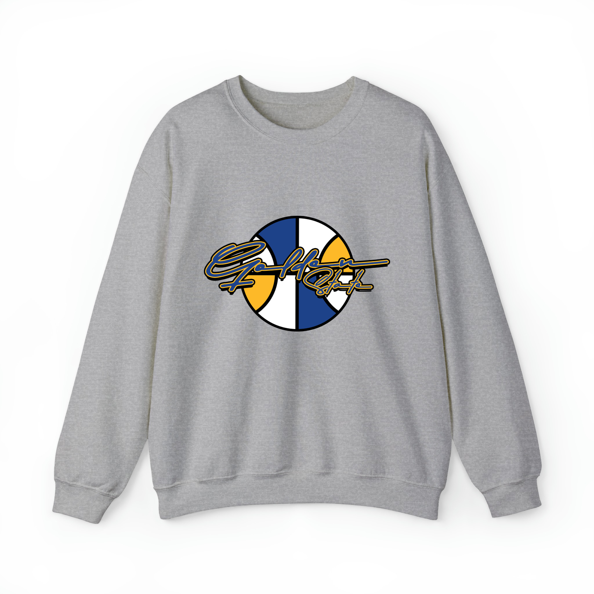 Golden State Basketball Signature Unisex Sweatshirt-Sport Grey