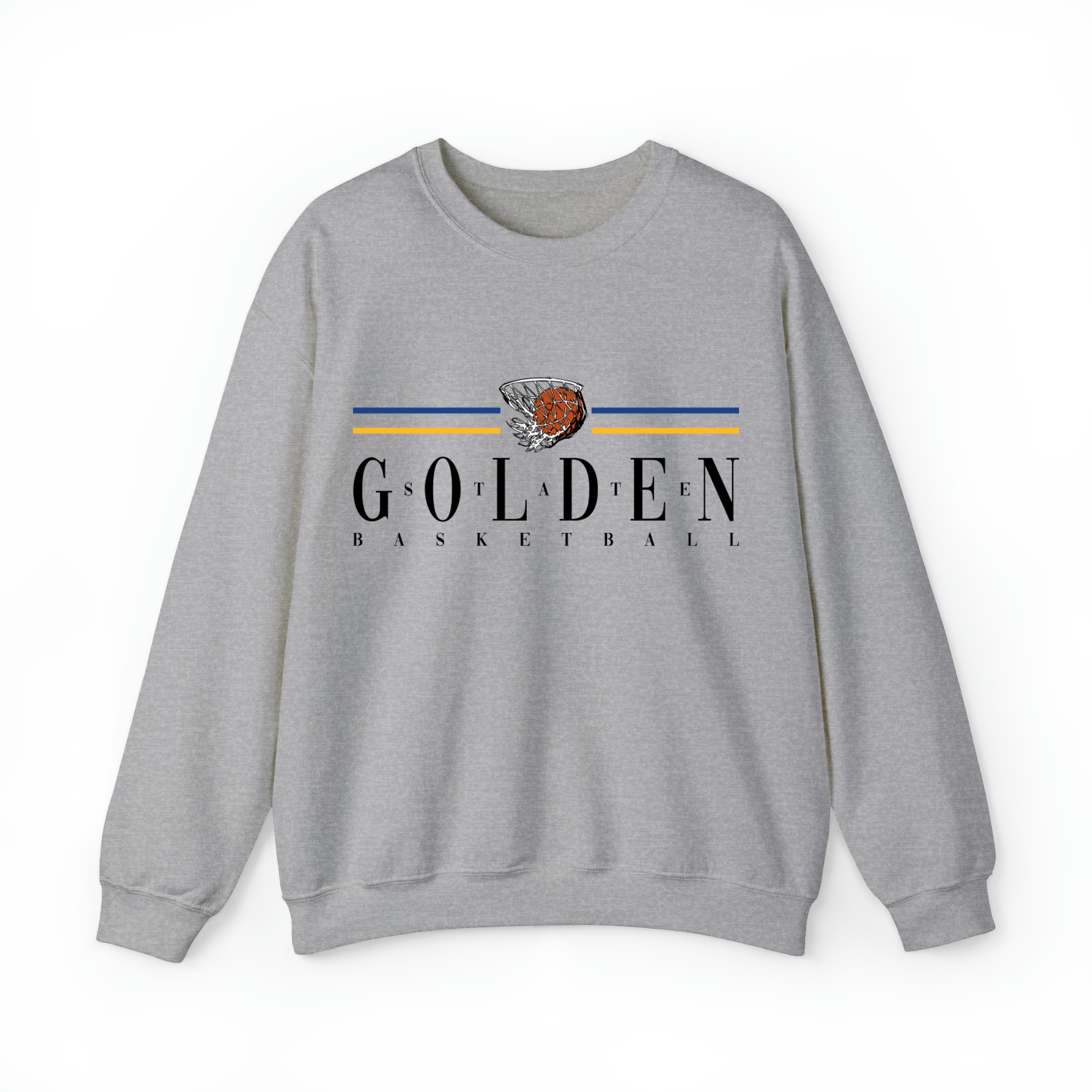 Golden State Basketball Unisex Sweatshirt-Sport Grey