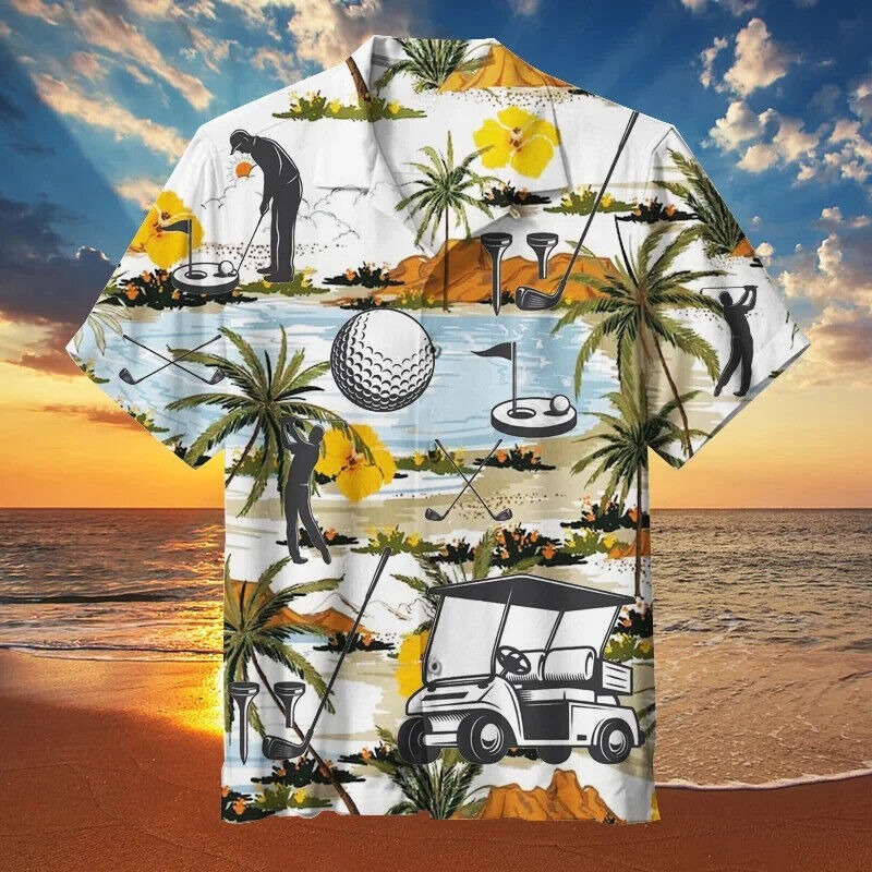 Golf Hawaiian Shirt, Gift For Men, Women, S-5XL US Size