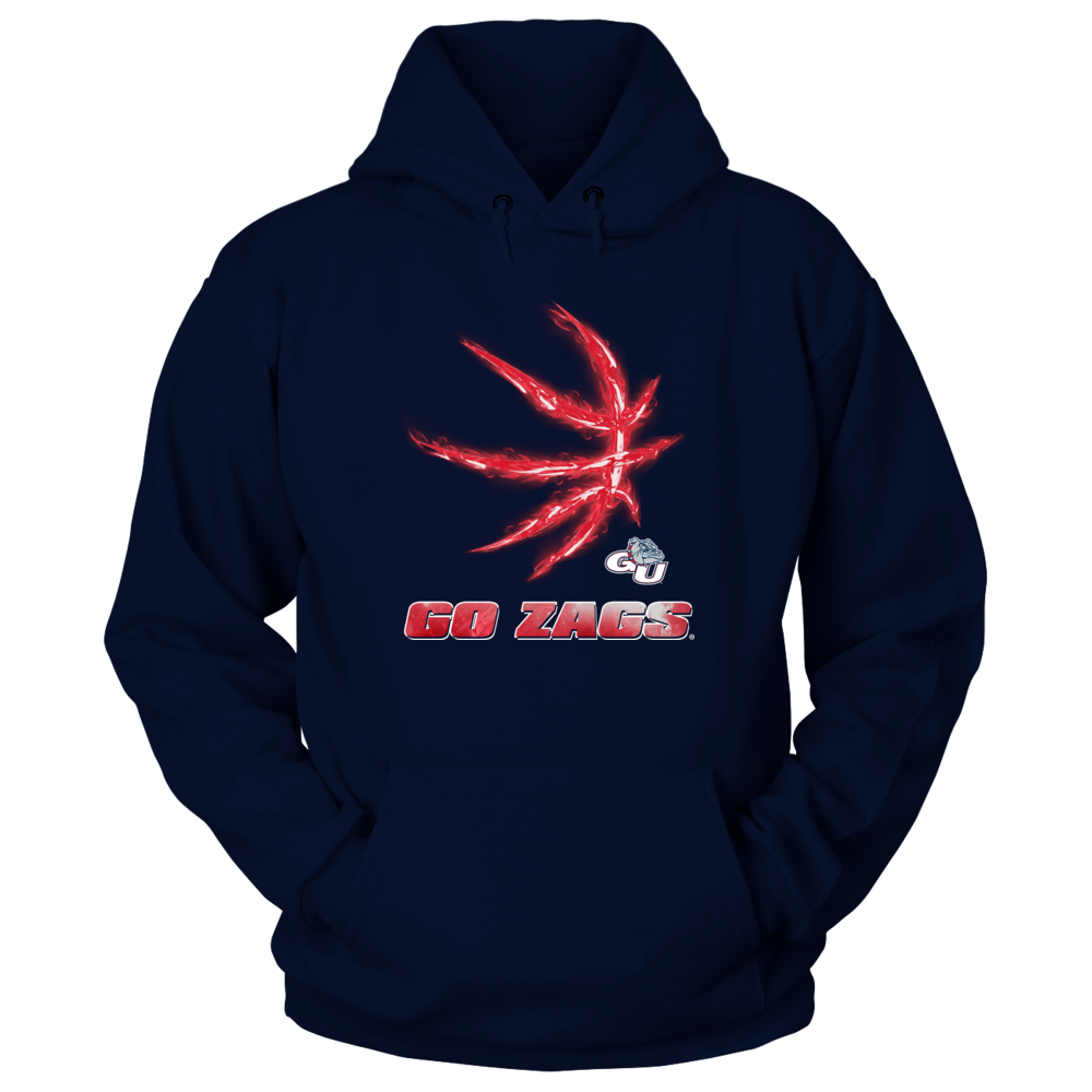 Gonzaga Bulldogs  Basketball Light Unisex Hoodie-Navy