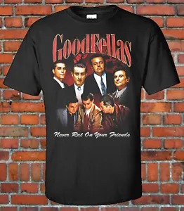 GoodFellas 90s Style Bootleg Vintage Rap Tee Movies Mob Mafia Classic EXCLUSIVE