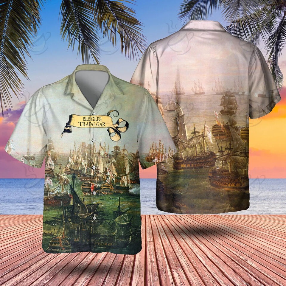 Great Band Bee Gees Trafalgar Hawaiian Shirt, Button Down, Music Size S-5XL