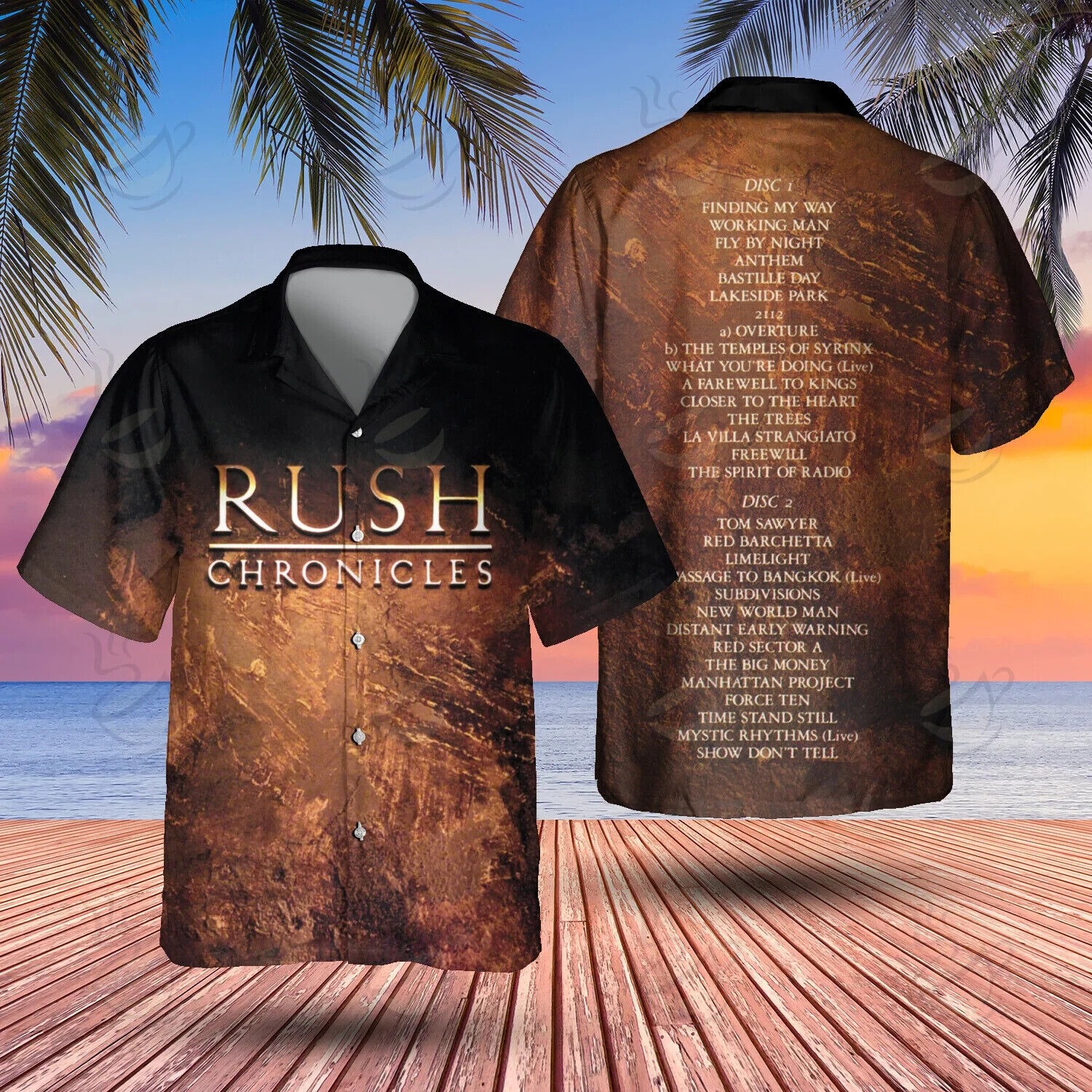 Great Rock Band Rush Chronicles Hawaiian Shirt, Music Lovers Size S-5XL, For Him