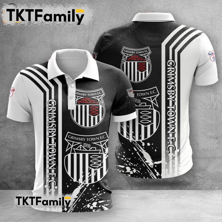 Grimsby Town 3D Polo Shirt TKT Familys